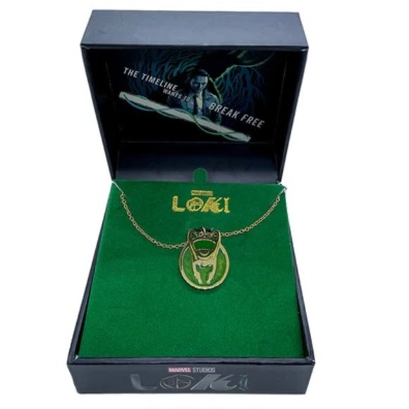 Marvel Loki Helmet Pendant Necklace - Picture 1 of 4